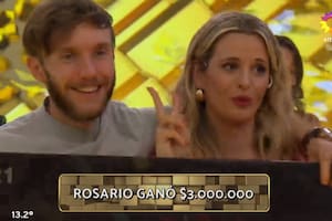Ella ganó en Los 8 escalones de los tres millones y lo chicaneó al aire a su novio francés por el Mundial