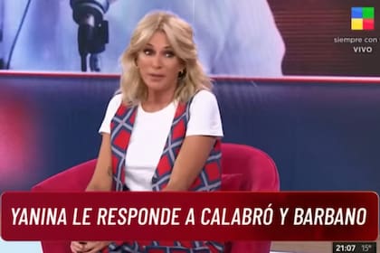 "Ella me contó miles de cosas que yo no contaría; sé un montón del vínculo con Barbano, sé el motivo por el cual se separaron", dijo Yanina Latorre (Foto: Captura de TV / América)
