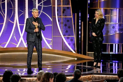 Ellen DeGeneres brindó un tan emotivo como disparatado discurso en los Globo de Oro 2020