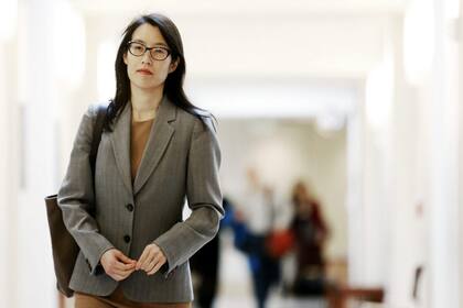 Ellen Pao durante su presentación en el tribunal de San Francisco, California