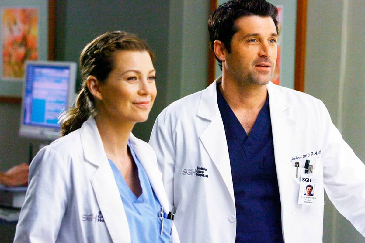 Ellen Pompeo junto a Patrick Dempsey