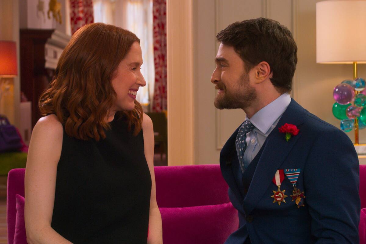 Ellie Kemper y Daniel Radcliffe en el especial interactivo de Kimmy Schmidt