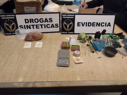 Elmentos incautados en el auto del funcionario fueguino