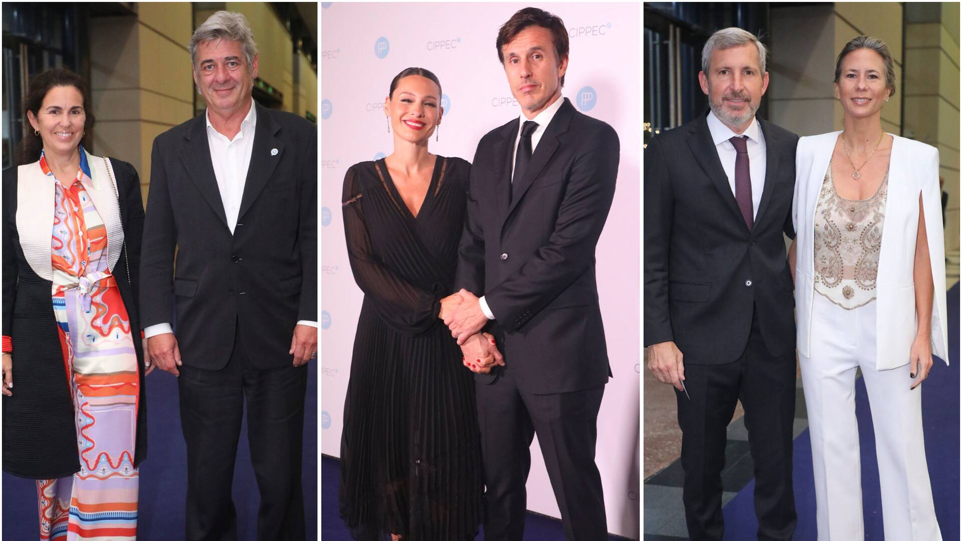 Eloisa Frederking y Nicolás Pino, Carolina "Pampita" Ardohain y Roberto García Moritán, Rogelio Frigerio y Victoria Costoya