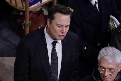 Elon Musk asiste a la reapertura de la Catedral de Notre Dame en París el 7 de diciembre del 2024. . (Christophe Petit-Tesson, Pool via AP)