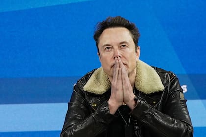 Elon Musk durante una conferencia en Nueva York, el 29 de noviembre de 2023 (Haiyun Jiang/The New York Times)
