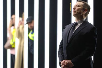 Elon Musk el mes pasado, durante la apertura de una nueva planta de Tesla en Alemania