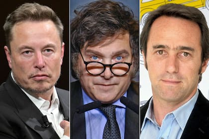 Elon Musk, Javier Milei y Marcos Galperin