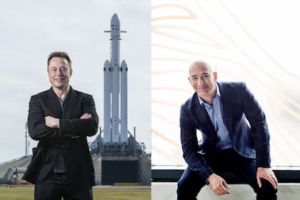 Elon Musk y Jeff Bezos.
