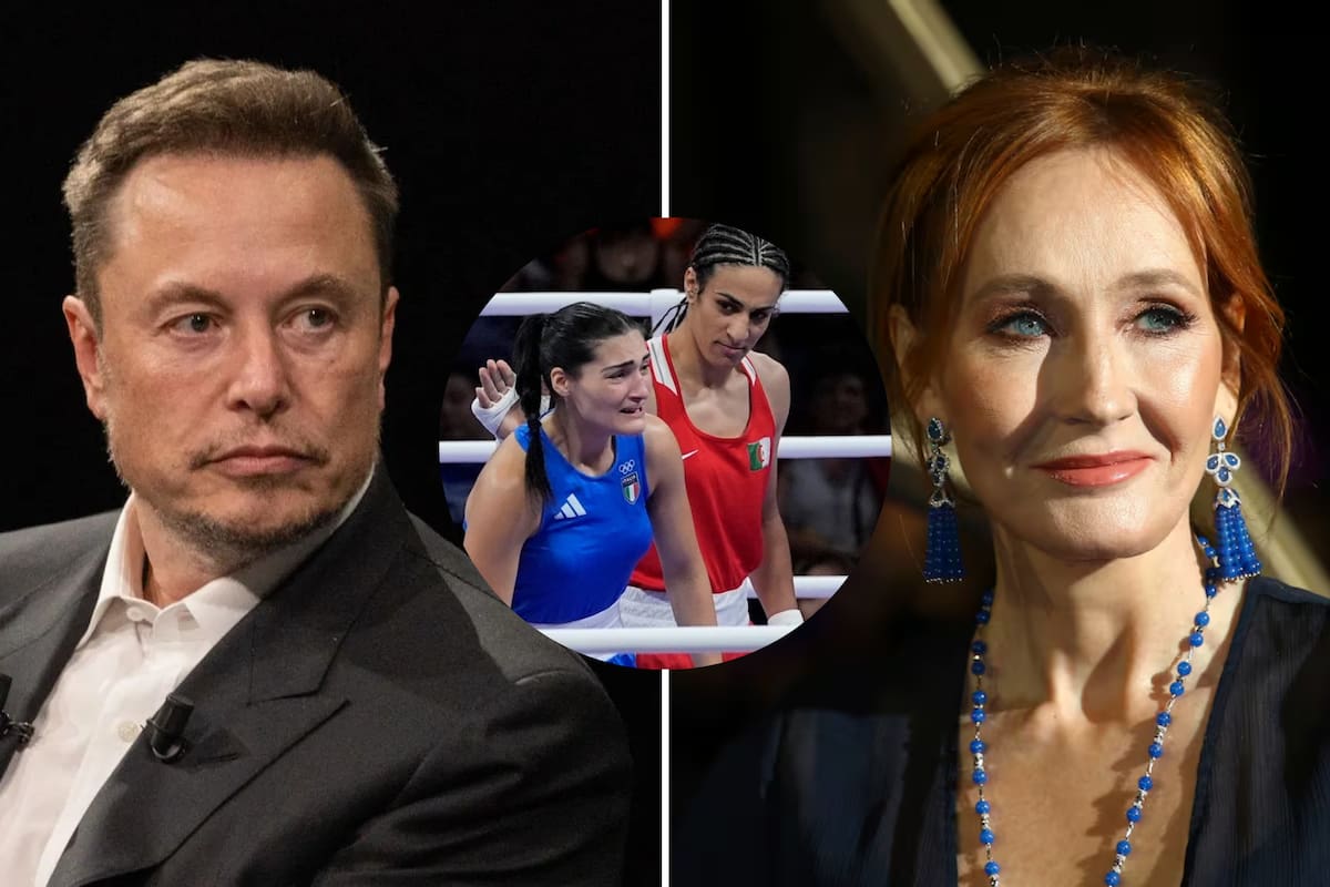 Elon Musk y J.K. Rowling se sumaron a los comentarios sobre la noticia falsa de la boxeadora argelina