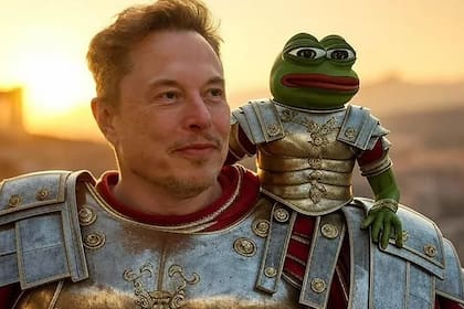 Elon Musk y Pepe, the frog