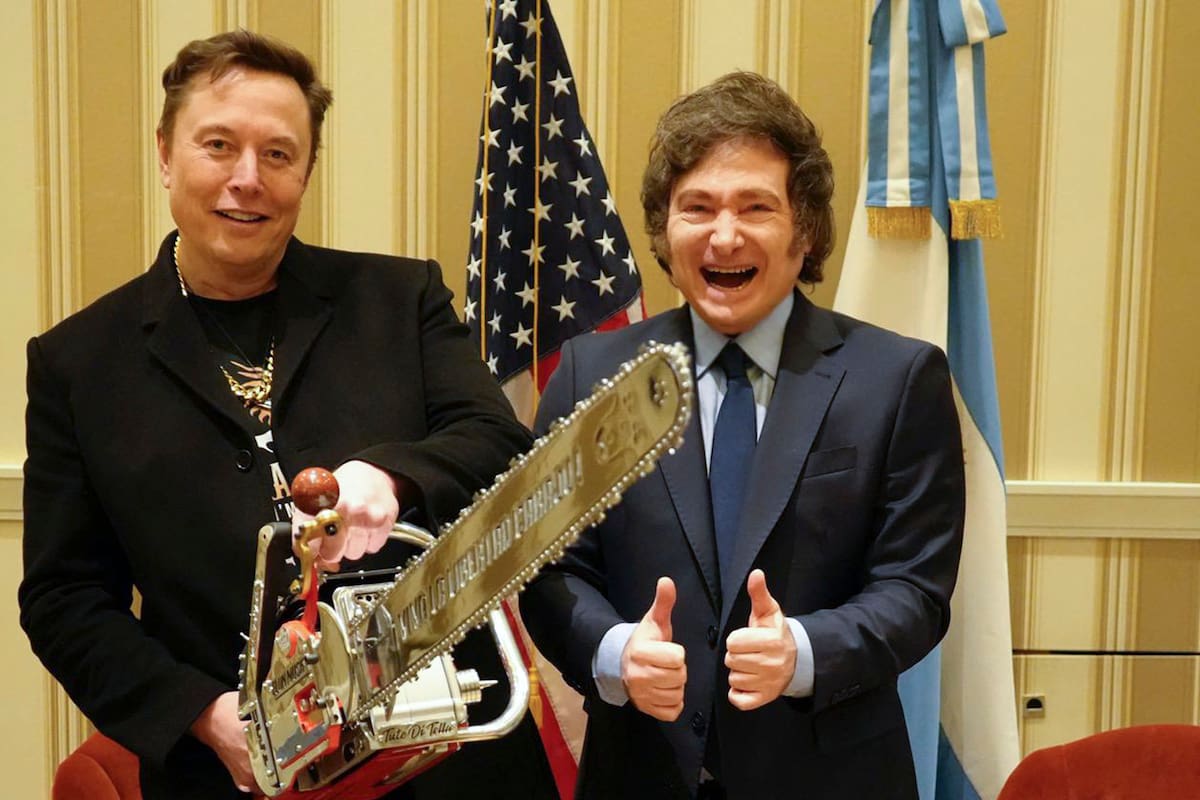 Elons Musk y Javier Milei