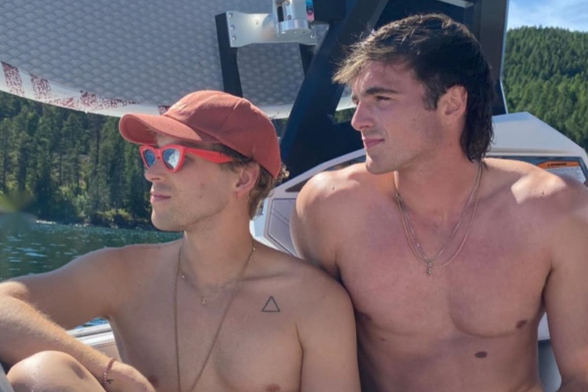 Elordi y Dorfman pasaron una tarde en la playa