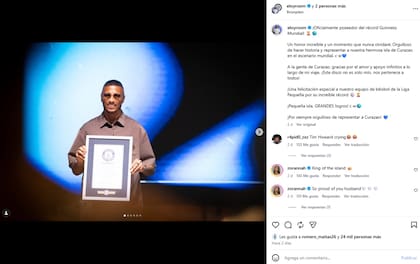 Eloy Room se mostró orgulloso tras recibir la distinción oficial (Foto: Captura Instagram @eloyroom)