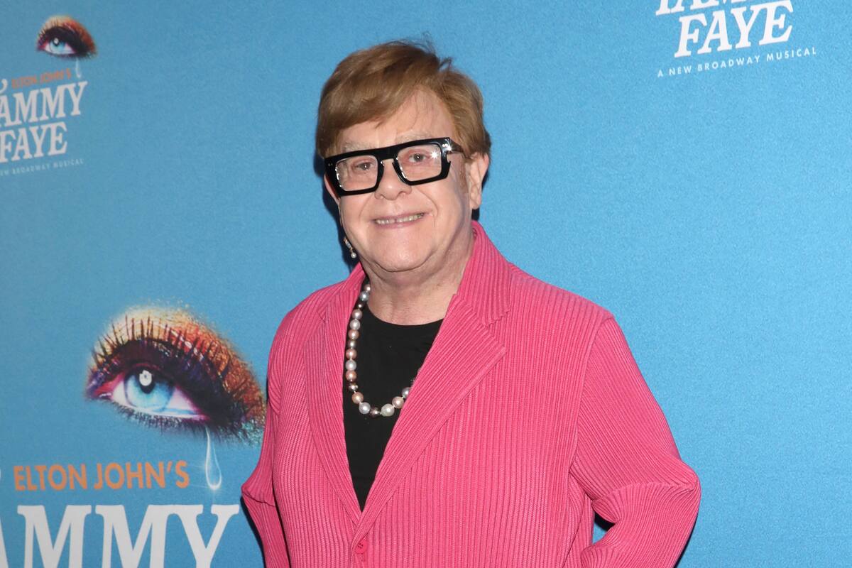 Elton John, en la noche inaugural de Broadway de Tammy Faye, en Nueva York, hace unos meses