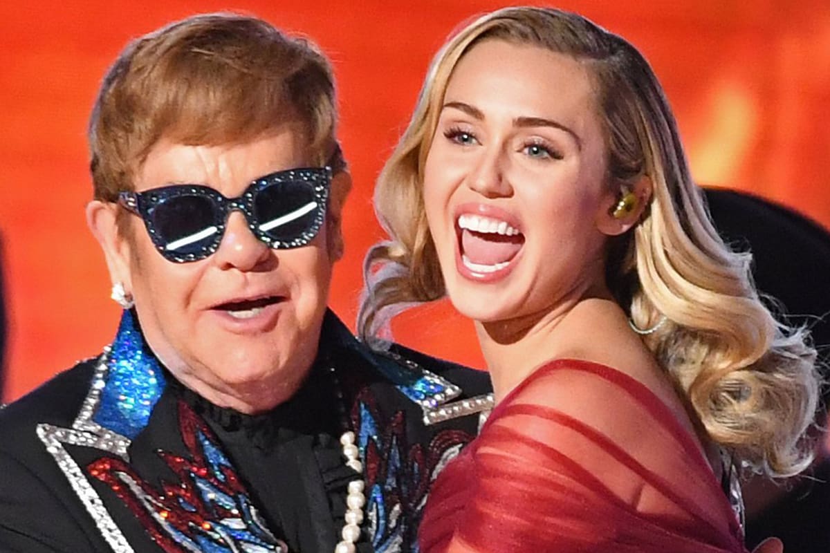 Elton John y Miley Cirus