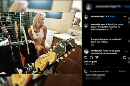 Emanuel Ortega compartió una particula foto de Julieta (Foto Instagram @emanuelortega1)