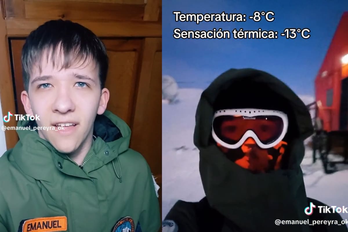 Emanuel Pereyra mostró su día a día en la Antártida