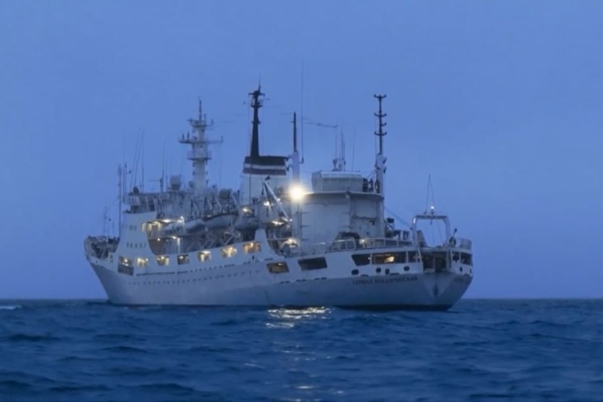 Embarcación rusa vista en aguas del mar del Norte y el Báltico