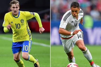 Emil Forsberg y Chicharito Hernández buscarán darle el pase a octavos a sus selecciones