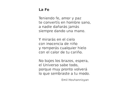 Emil, se atrevió incluso a escribir poemas en castellano.