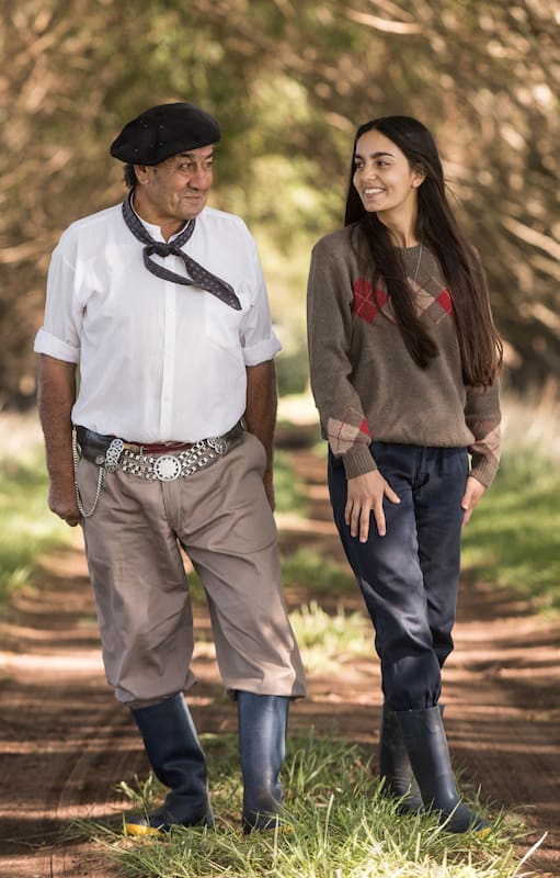 Emilano "Poroto" Posada y su hija Loli.