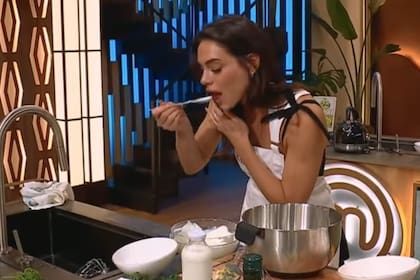 Emilia Attias en acción. La participante asegura que siempre fue fan de este formato