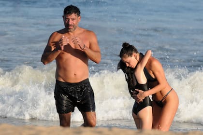 Emilia Attias junto a su familia