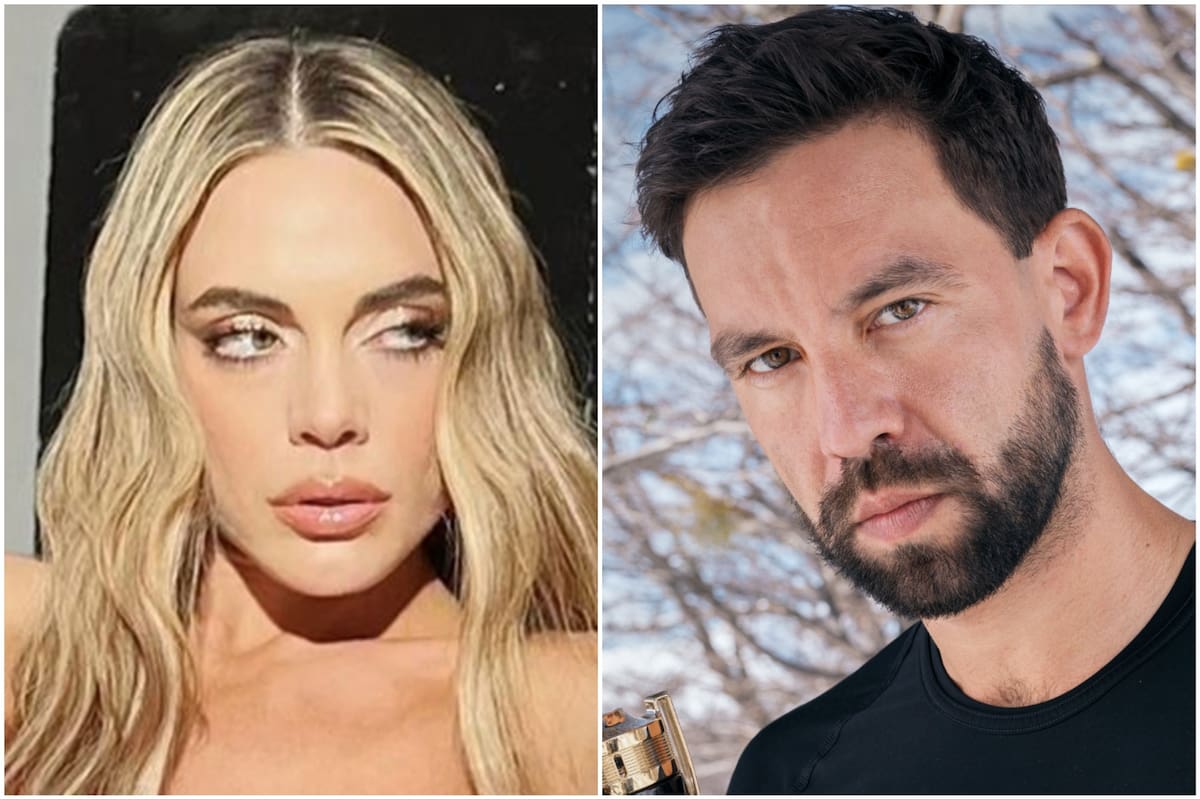 Emilia Attias y Agustín Sierra cachete