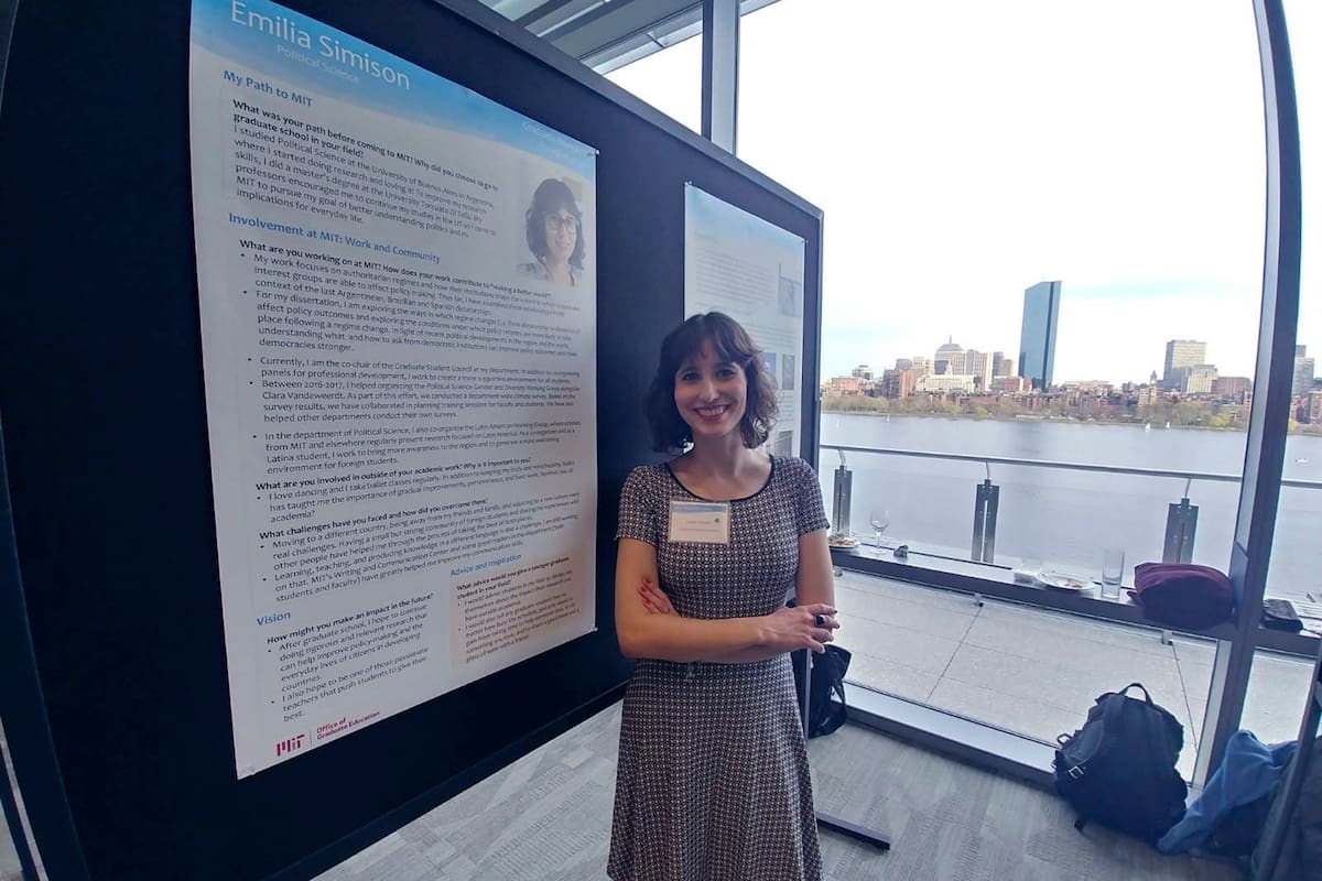 Emilia Simison, doctorado en Ciencias Políticas: "Siento que la formación que recibí en la carrera de grado que cursé en la UBA fue fundamental"