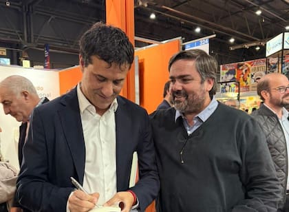 Emiliano Balbín, junto a Abad