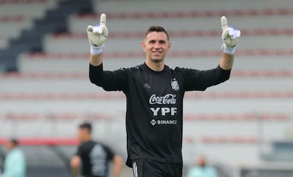 Emiliano "Dibu" Martínez, arquero del seleccionado argentino y del Aston Villa
