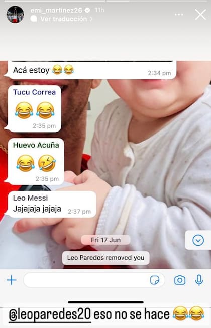 Emiliano "Dibu" Martínez filtró un chat de la selección argentina (Foto: Instagram @emi_martinez26)