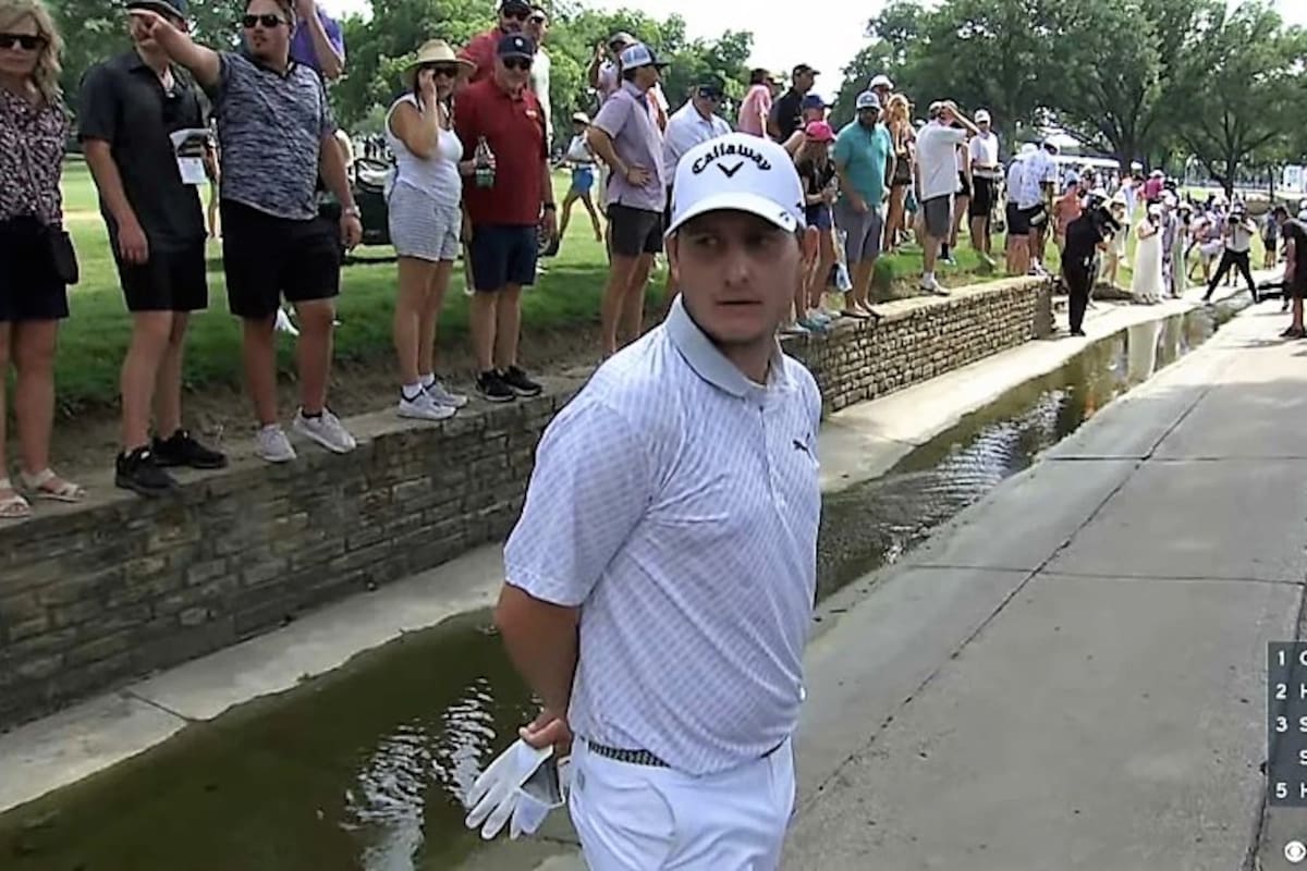 Emiliano Grillo tuvo que tomar una decisión crucial en el hoyo 18 del Colonial Country Club