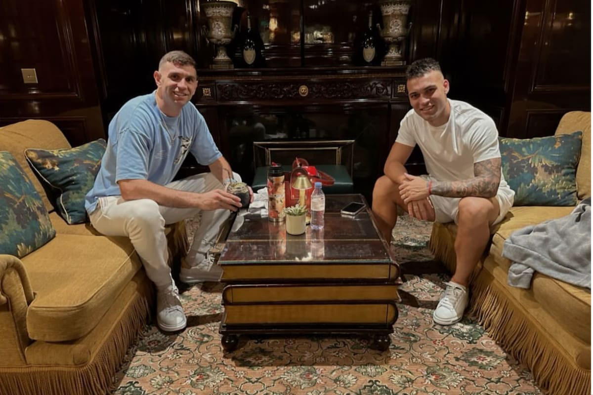 Emiliano Martínez y Lautaro Martínez unidos por el mate