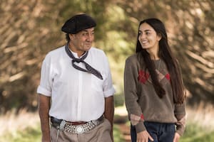 Emiliano "Poroto" Posada y su hija Loli, anfitriones en Santa Catalina