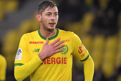 Emiliano Sala, con la camiseta del Nantes
