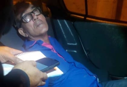 Emilio Bustos, tras ser recapturado