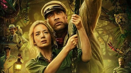 Emily Blunt y Dwayne Johnson protagonizan esta película que trae a la vida un juego de Disney World