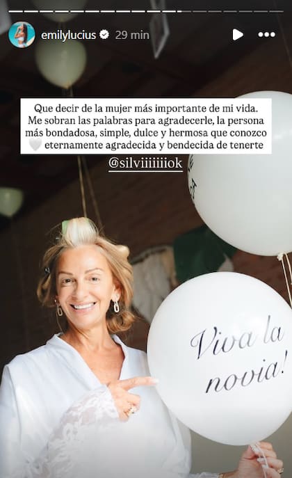 Emily le dedicó una mención especial a su madre
