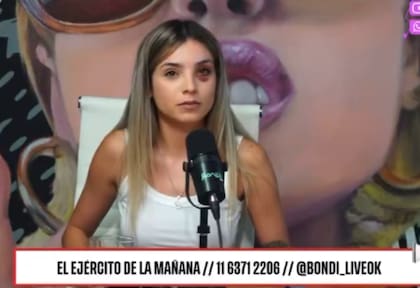 Emily mostró el moretón que le quedó en el ojo tras la golpiza de su marido (Foto: Captura de video / Bondi)