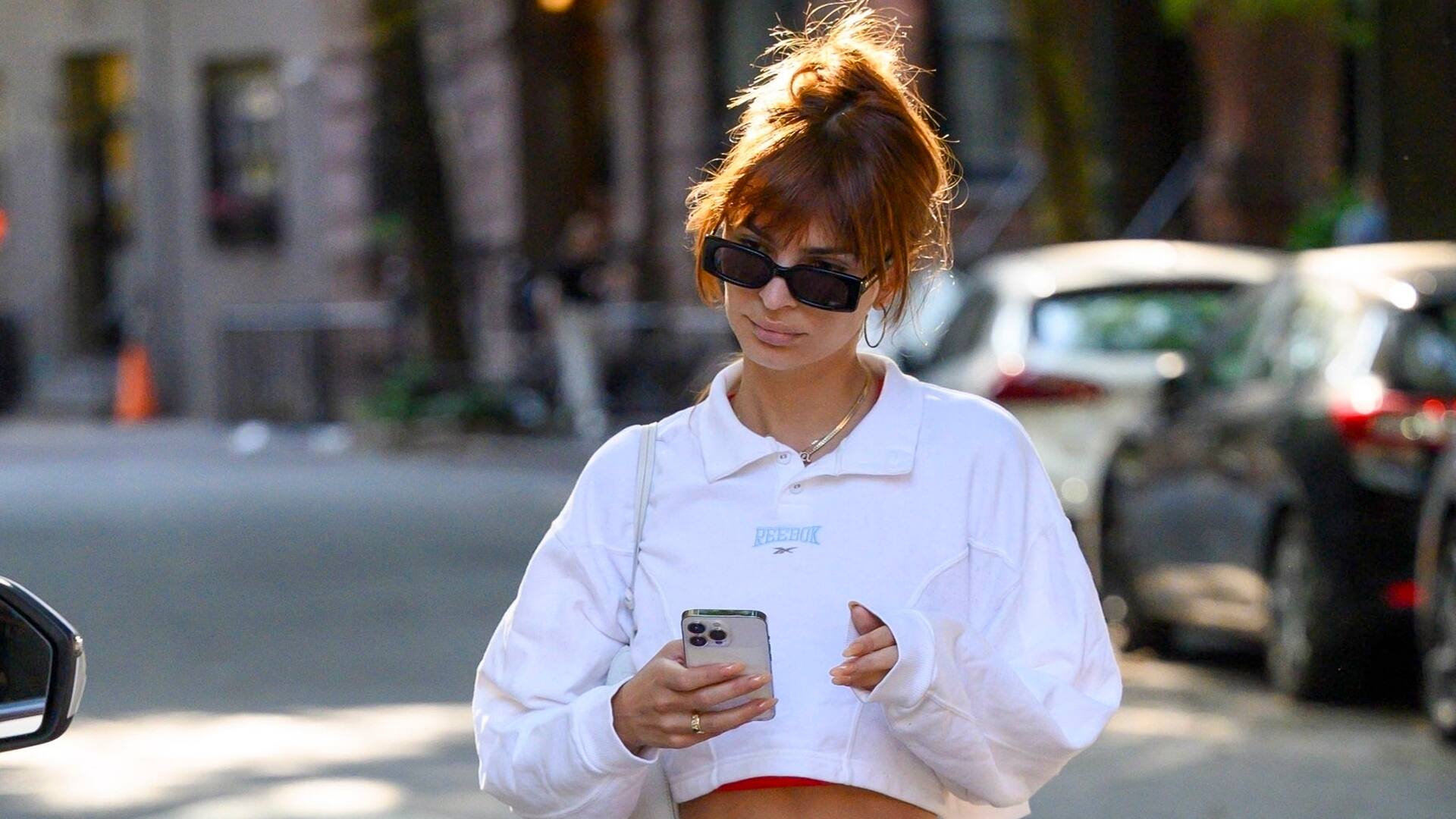Emily Ratajkowski, de caminata por Nueva York