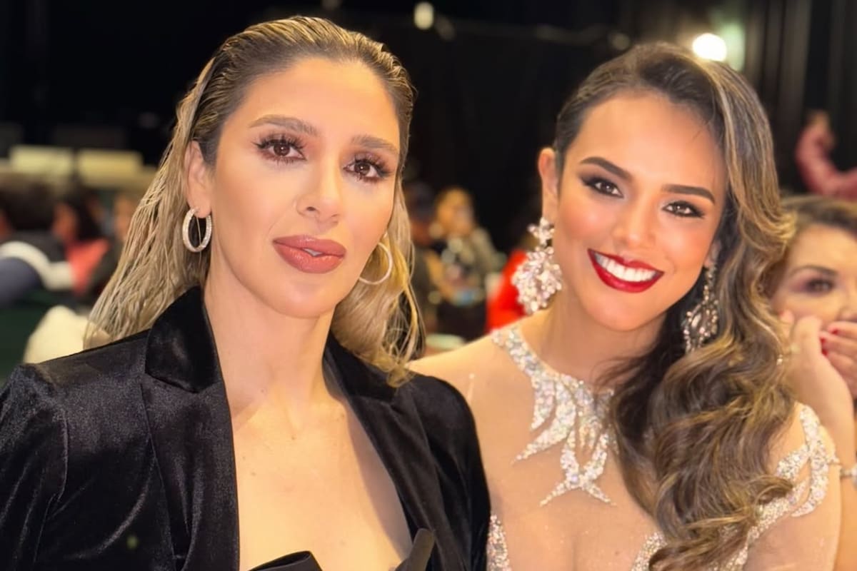 Emma Coronel junto a Virgina Ergueta, también parte del jurado de Miss Guatemala 2024