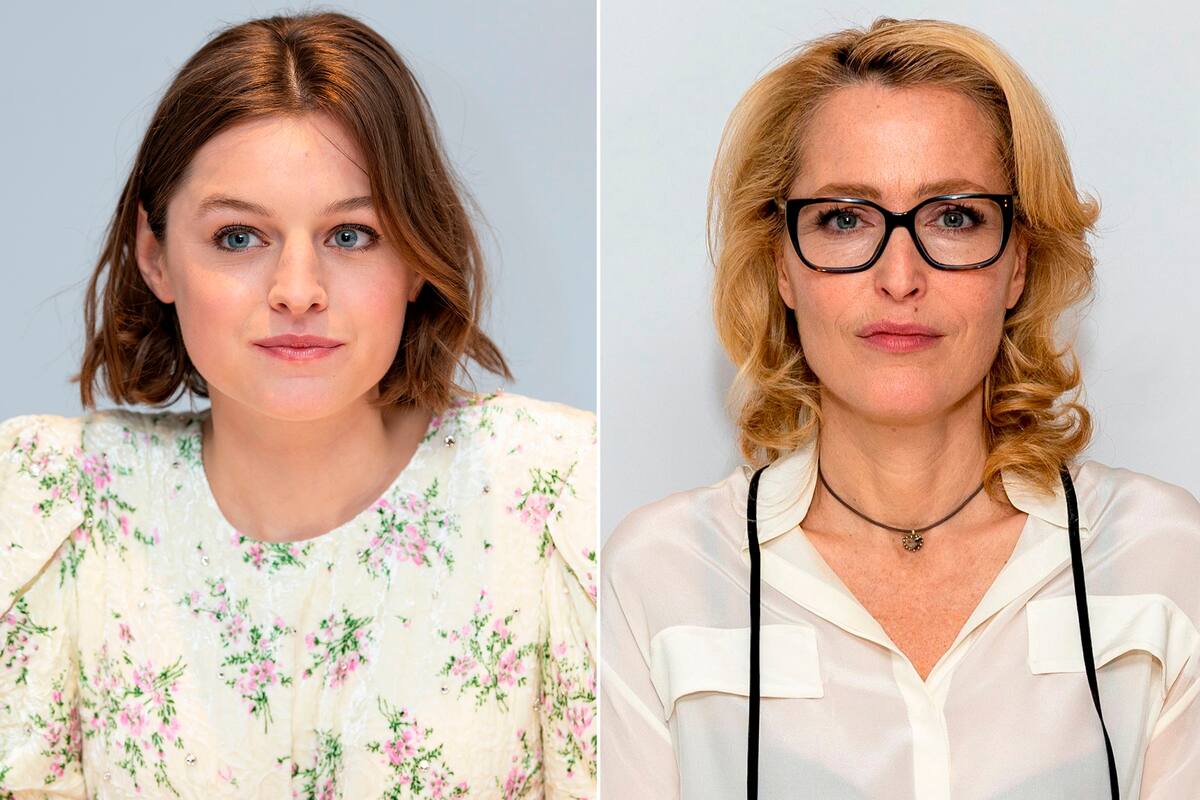 Emma Corrin y Gillian Anderson, la novata y la veterana que abanderan The Crown