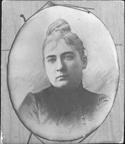Emma de la Barra, de joven.