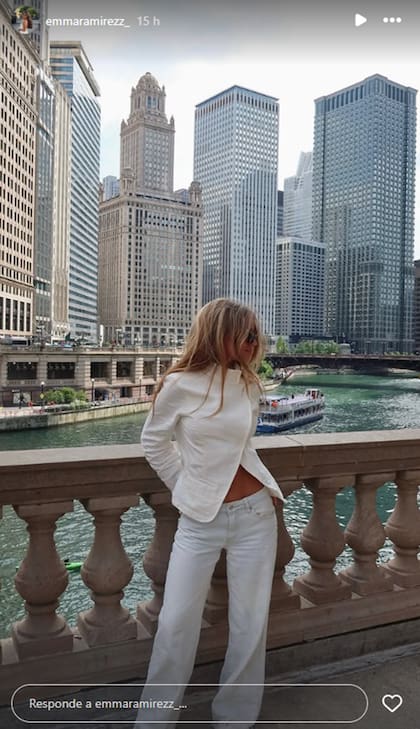 Emma Ramírez aprovechó la gira de la selección argentina para visitar Chicago