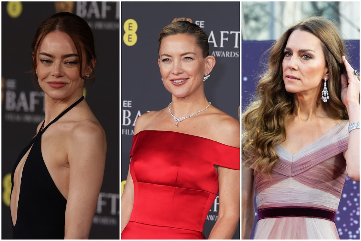 Emma Stone, Kate Hudson y Kate Middleton en la alfombra roja de los premios BAFTA