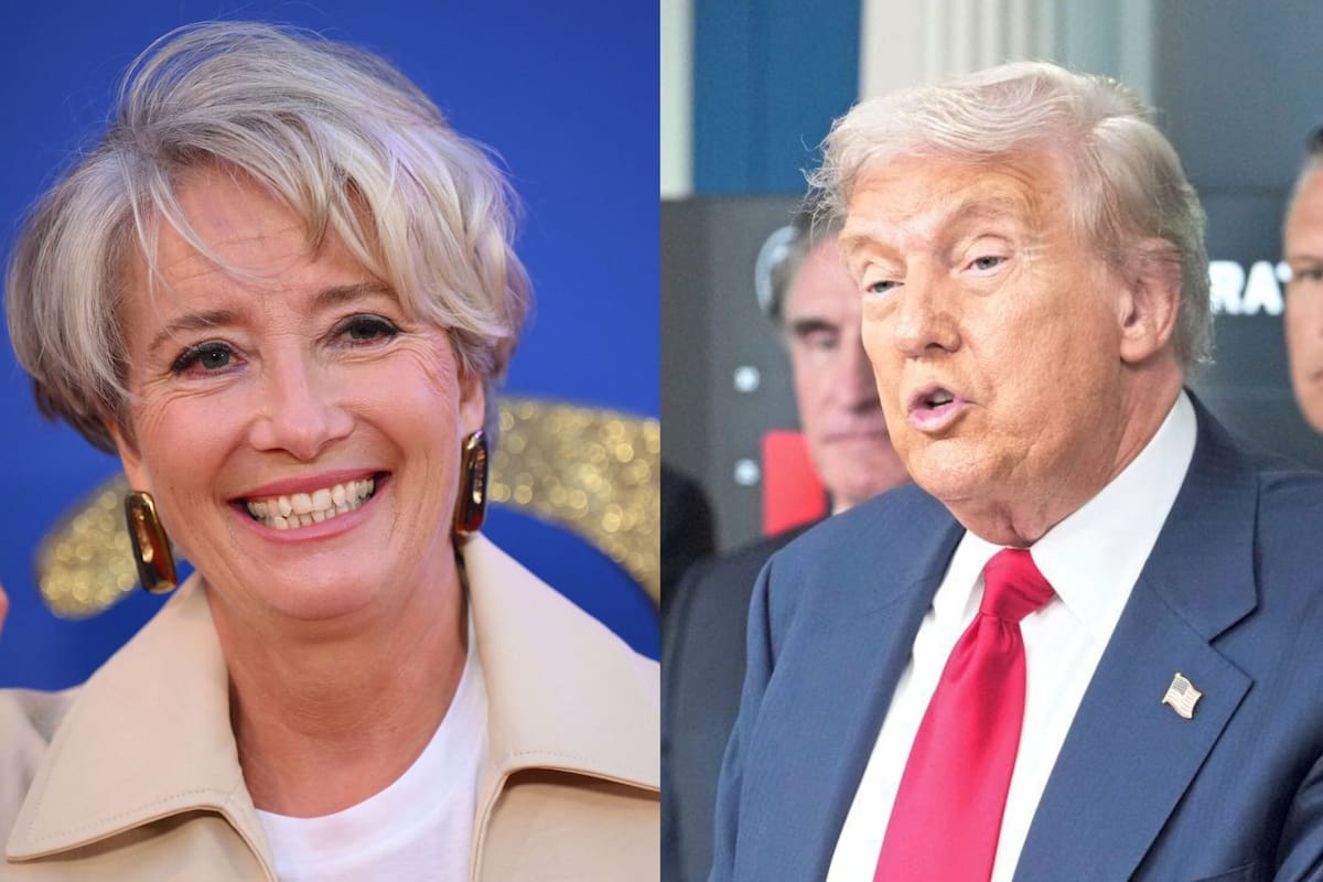 Emma Thompson contó cómo fue la invitación de Donald Trump