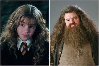 Emma Watson interpretó a Hermione Granger en Harry Potter, la saga donde Robbie Coltrane hizo el rol de Rubeus Hagrid