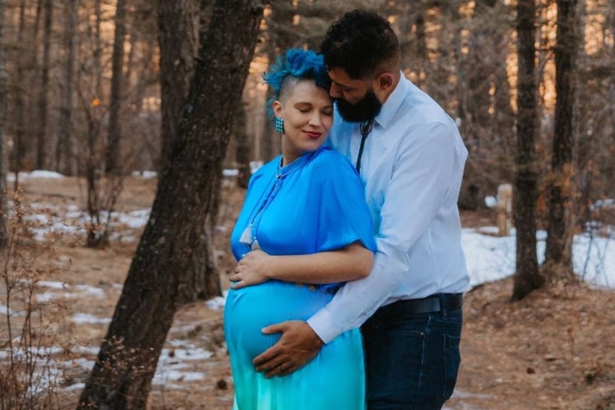 Emma y su esposo tuvieron a su primer hijo en Colorado